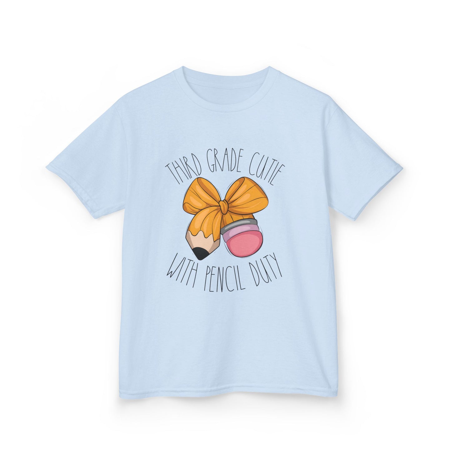 Cutie with Pencil Duty Shirt – Kids Back to School Tee
