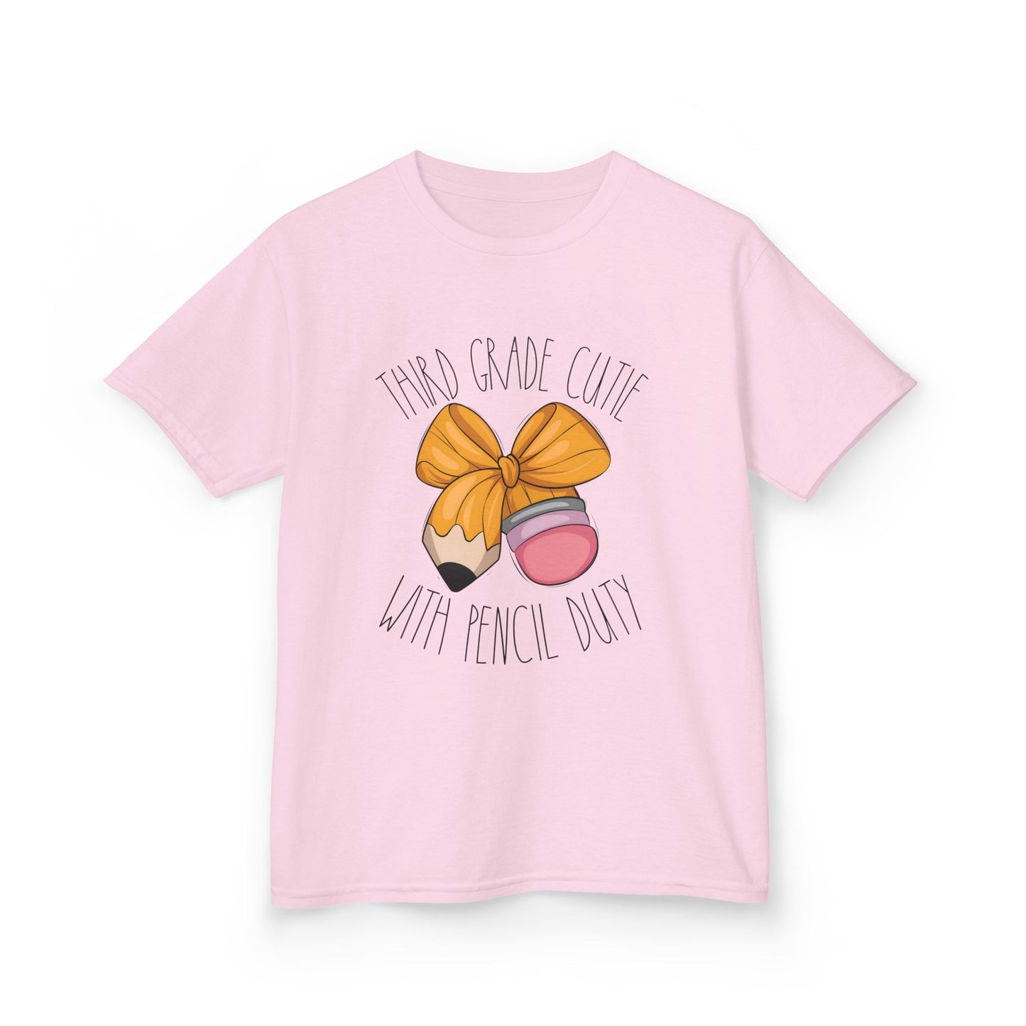 Cutie with Pencil Duty Shirt – Kids Back to School Tee