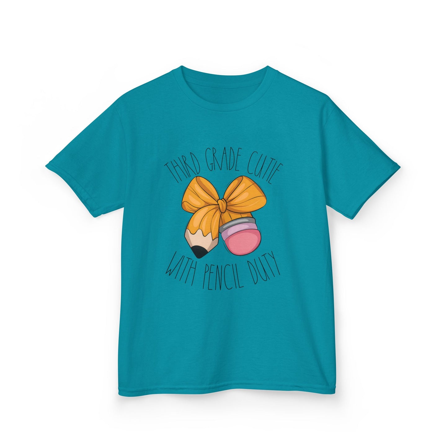 Cutie with Pencil Duty Shirt – Kids Back to School Tee