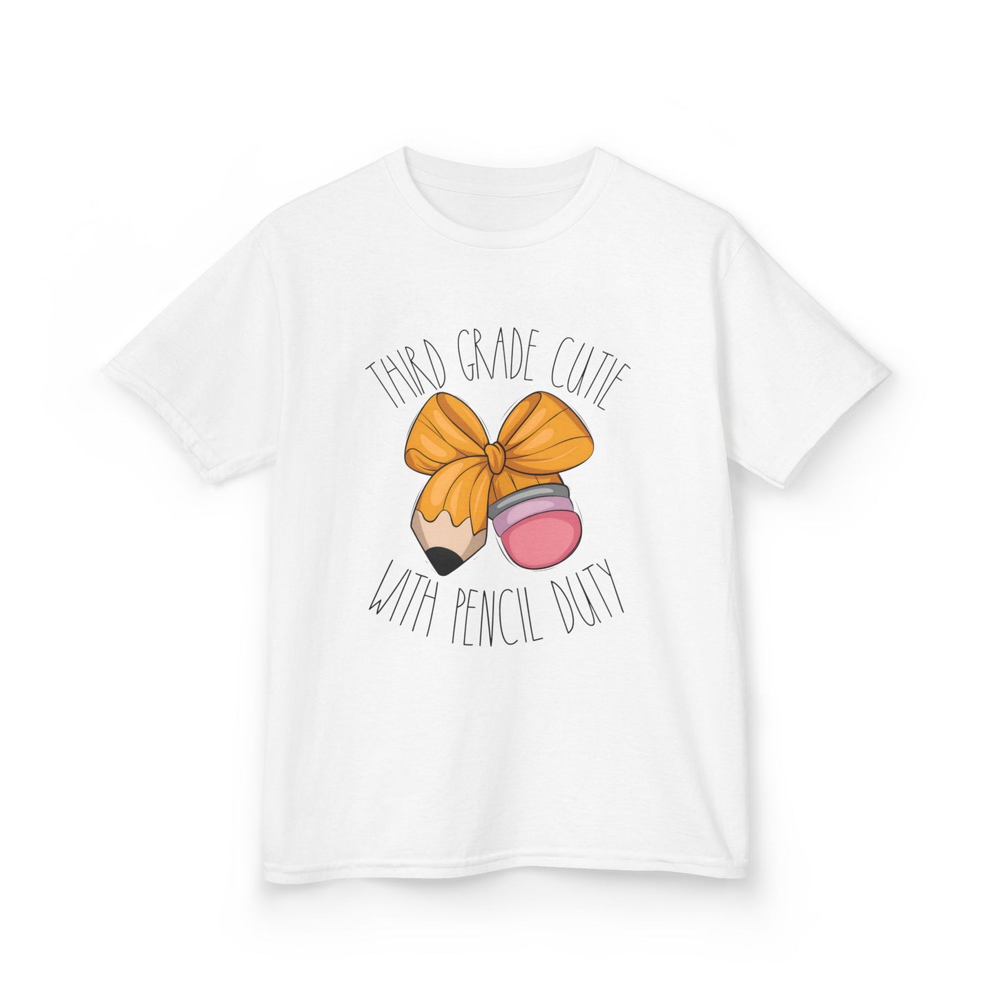 Cutie with Pencil Duty Shirt – Kids Back to School Tee