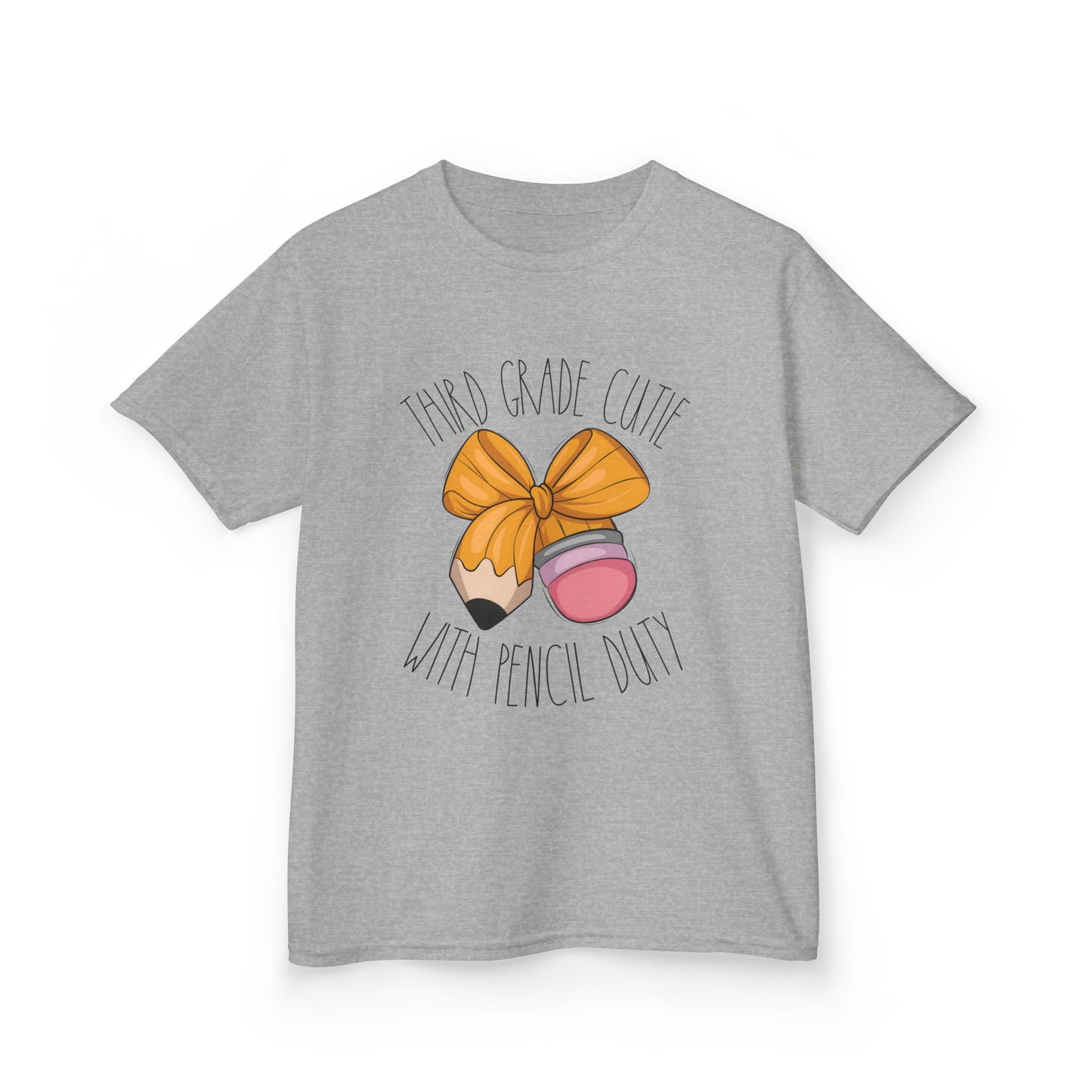 Cutie with Pencil Duty Shirt – Kids Back to School Tee