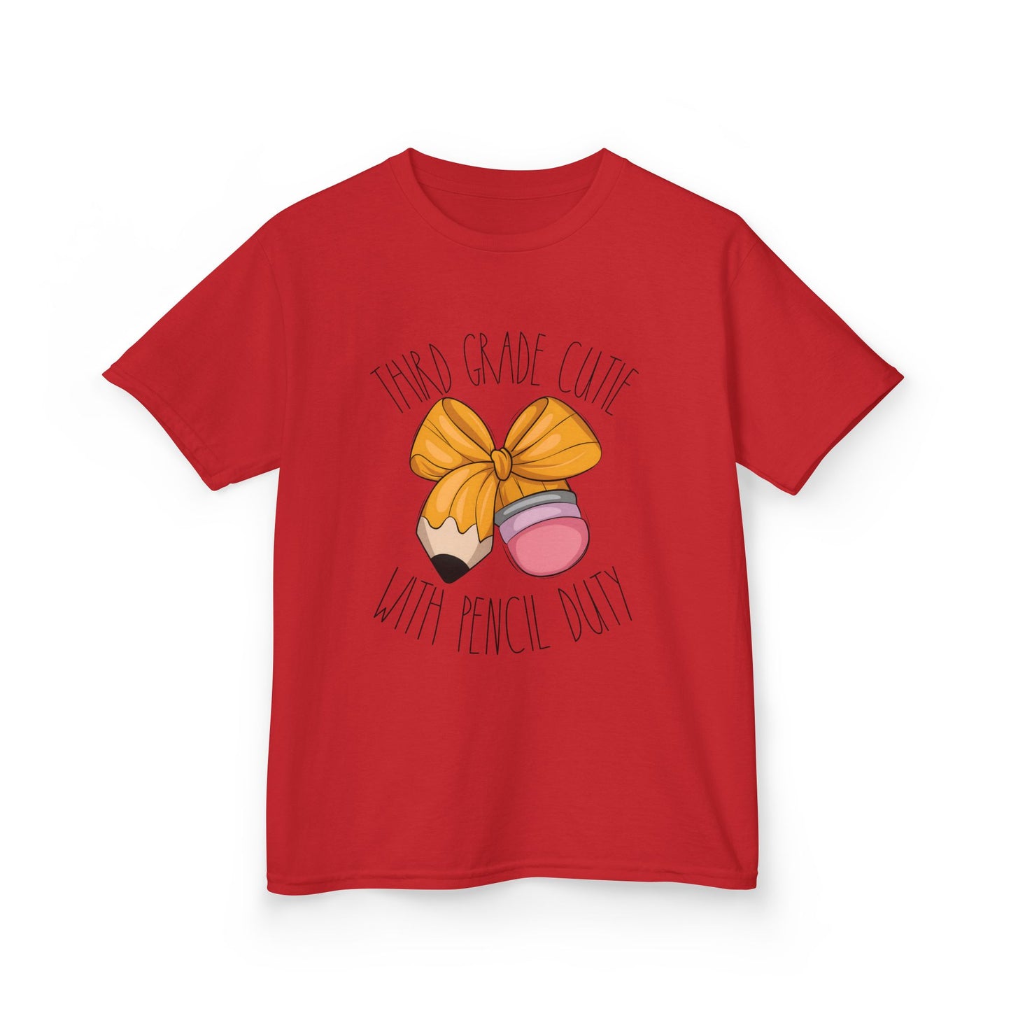 Cutie with Pencil Duty Shirt – Kids Back to School Tee