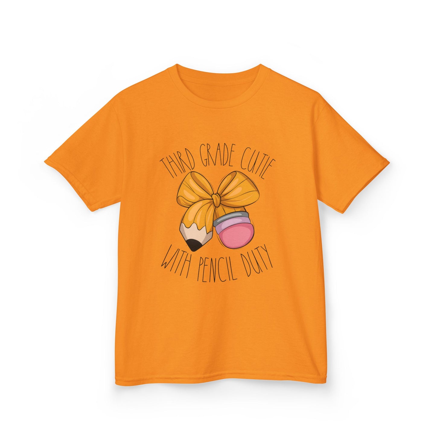 Cutie with Pencil Duty Shirt – Kids Back to School Tee