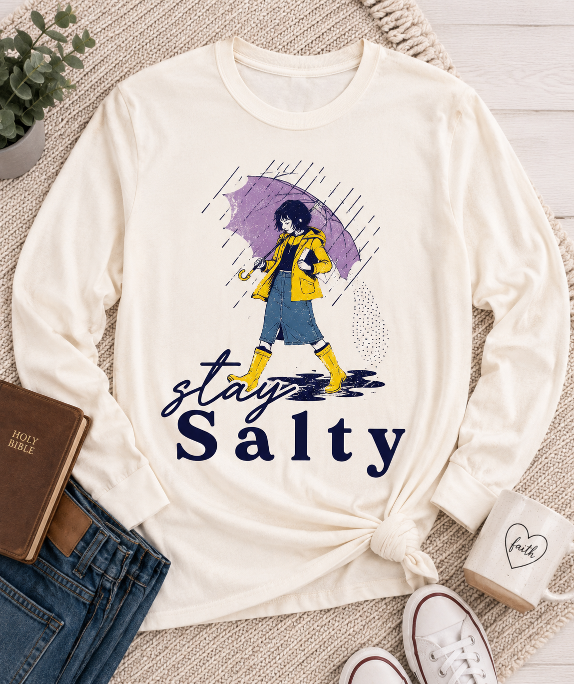 Stay Salty Graphic Long Sleeve
