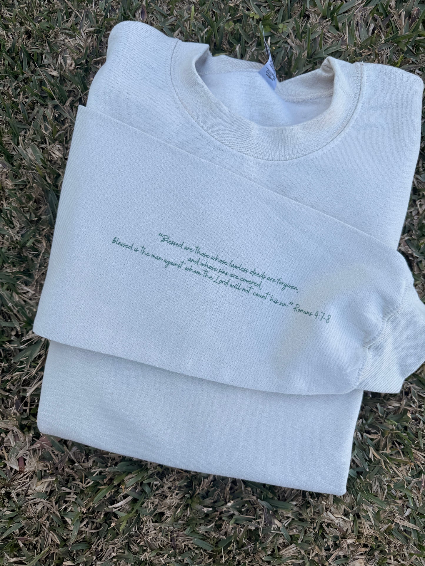 "Not Lucky; Blessed" Light Weight CrewNeck Sweater