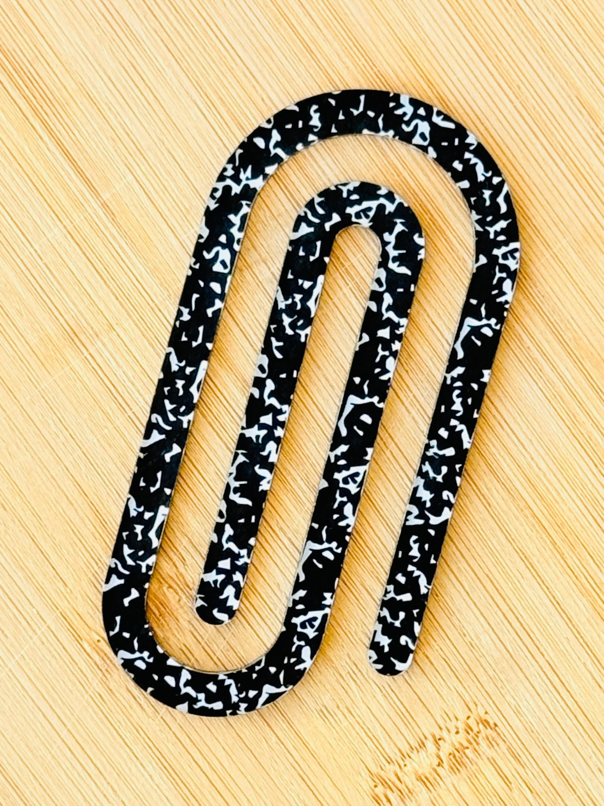 Acrylic Jumbo Paper Clip Bookmarks- Pencil, Composition Book & Ruled Paper Designs