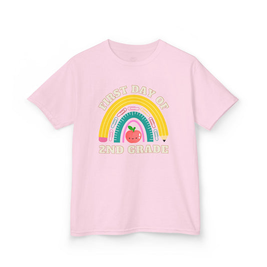 Rainbow Apple Design | Custom Grade Tee for Kids | Back to School | First day of School